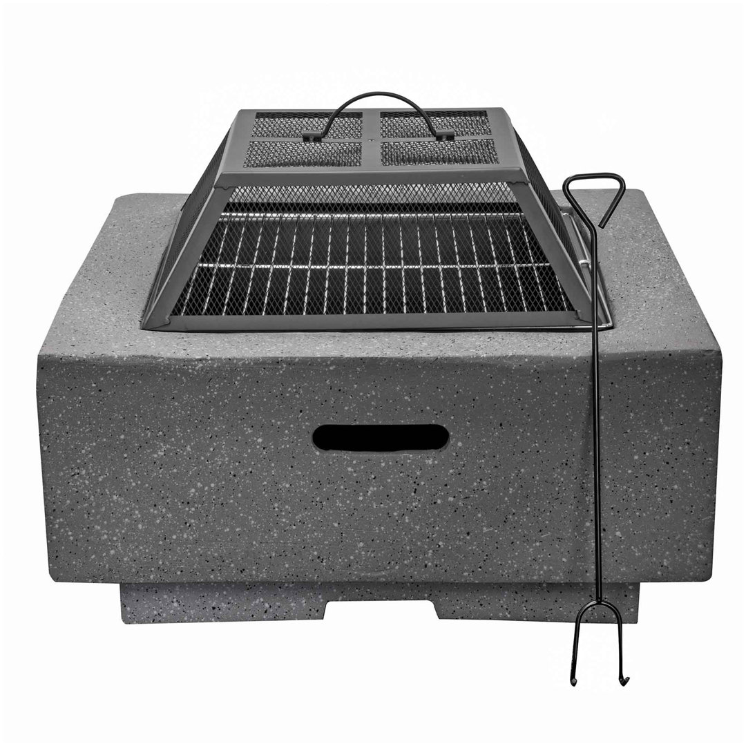 Anneheide Square Wood Burning Smokeless Fire Pit