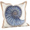 Neptunian Collection Embroidered Cotton Reversible Throw Pillow
