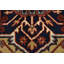 Tapis rouge nouvel âge en laine 9 pi x 11 pi 11 po Fosca