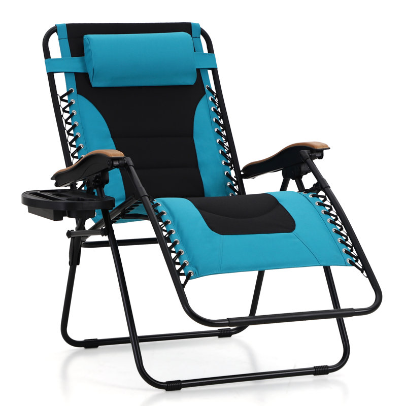 Fauteuil inclinable zéro gravité avec coussin Syril, Turquoise