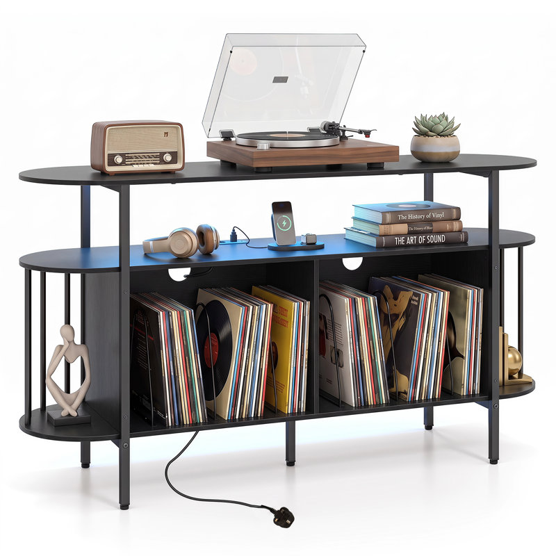 MDF Rectangle Accent Cabinet, Black