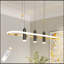 Luminaire suspendu 4 lumières DEL noir / doré à intensité variable [sans ampoule]