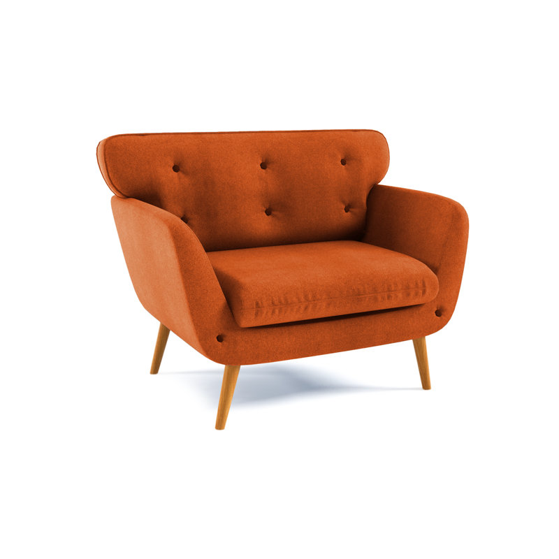 Destini Upholstered Armchair, Orange