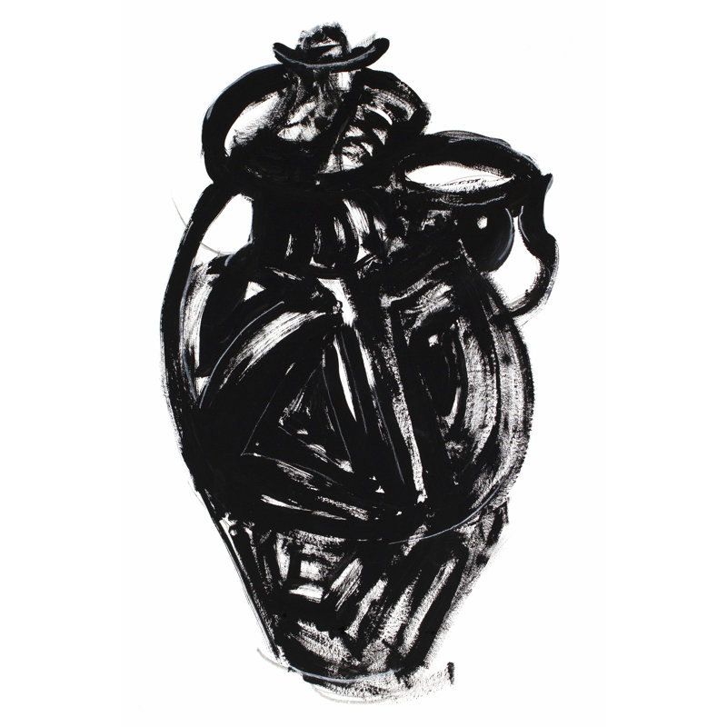Etruscan Vessel V by Rob Delamater - Wrapped Canvas Painting, 46cm H x 30cm W x 3.8cm D