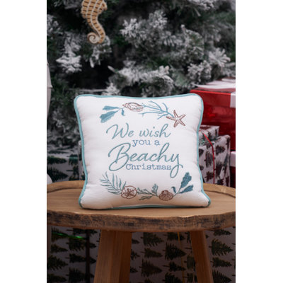 Beachy Christmas Pillow