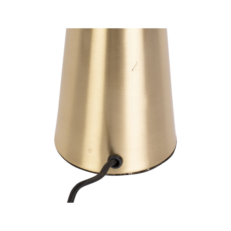 Metal Novelty Lamp, Brushed Gold