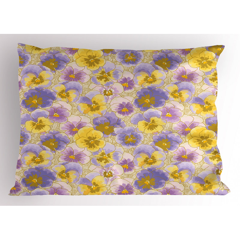 Garden Polyester Floral Sham Set, King