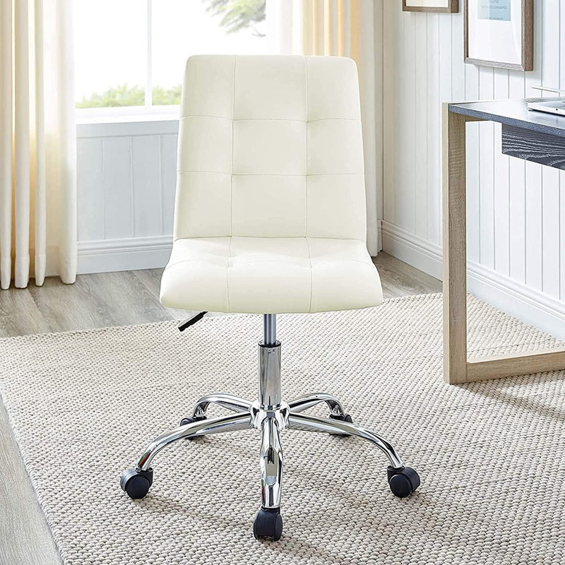 Chaise de bureau Modway Prim, Blanc cassé