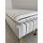 SEAT4U Atasia Bedroom Hallway Linen Blend Ticking Stripe Fabric Upholstered Bench-Neutral 