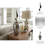 Sophisticated Glass Table Vase with Metal Topper for Home Decor - Elegant Tall Flower Vase for Office or Table Centerpiece Styling-412174323