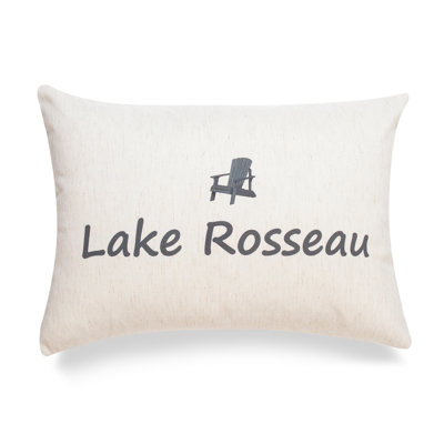 Lakes "Lake Rosseau" Print Pillow Cover
