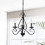 Style bougie classique/traditionnel 3 lumières lustre Jerome