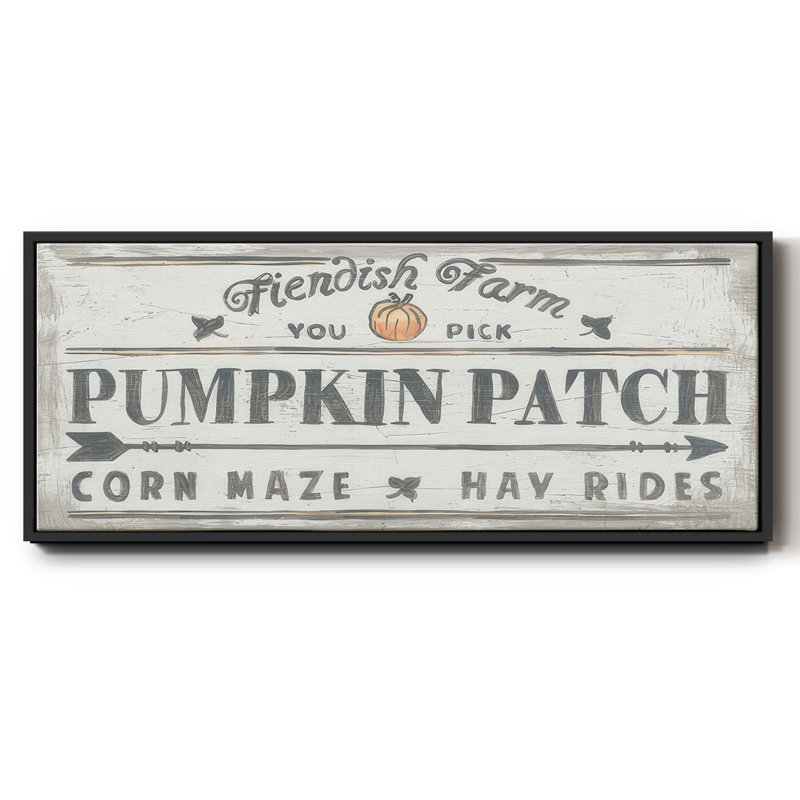 «Pumpkin Patch II», toile encadrée, H 24 po x l 60 po
