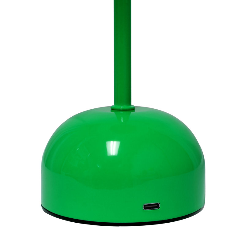 Simple Designs 11.8" Minhajul Dimming LED Touch Stick Lamp, Portable & Rechargeable,, Green