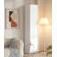 Grande armoire de rangement étroite avec 2 portes de grange et 1 tiroir pour la salle de bain, le salon, le vestibule et la cuisine-531083229-522032666