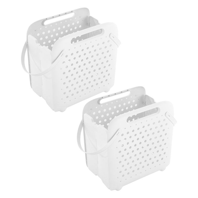 2 paniers à linge pliables