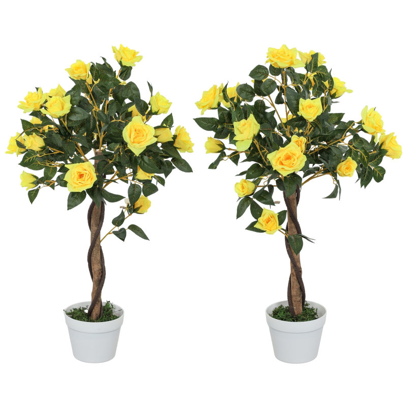 Rose Arrangement in Pot, Yellow
