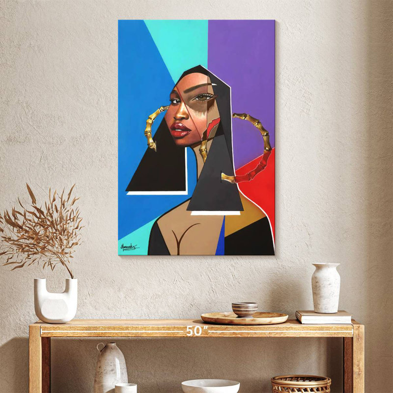 Leisha Black Mona Lisa, 39" H x 26" W