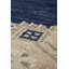 Tapis unique beige / bleu 4 pi 11 po x 7 pi 11 po Taspinaire