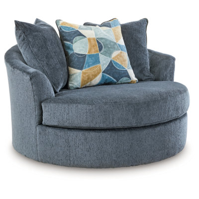 Gwenith Upholstered Swivel Accent Chair