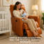 Fauteuil inclinable électrique pivotant avec massage et chaleur, fauteuil de chambre de bébé inclinable avec USB, similicuir-291730917