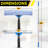 Pro Window Washing Kit with with Squeegee, Washer and Telescopic Pole, 3 Pack-114268136