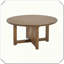 Table basse ronde en rotin tissé, fonctionnel, polyvalent, pratique, élégant et compact