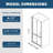 1 3/8" Adjustment,Universal Pivot Shower Door, With 1/4" Tempered Glass Finish 3072-119869637