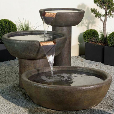 Deco Spill Cast Stone Fountain