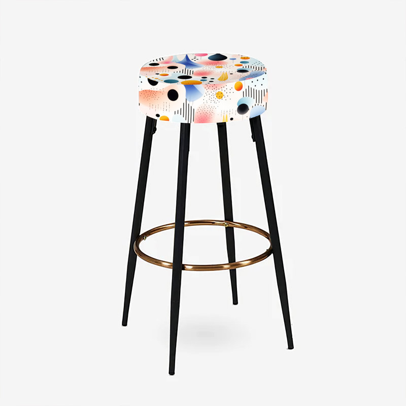 Jeu de 2 tabourets géométriques