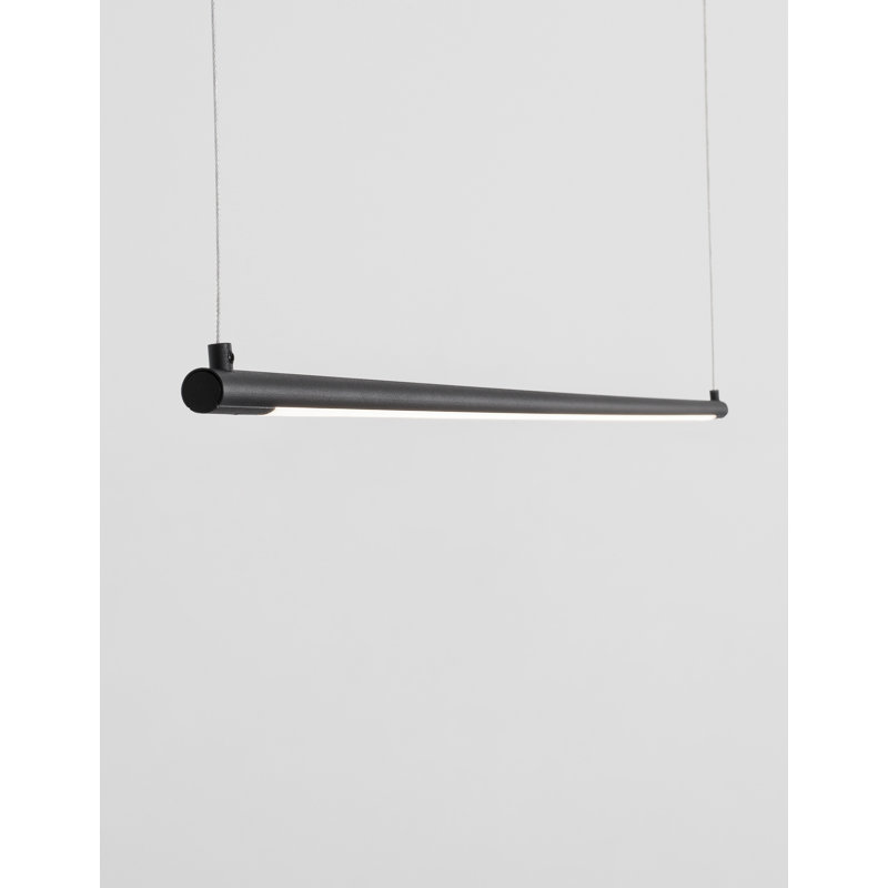 1 - Light LED Kitchen Island Pendant, Black