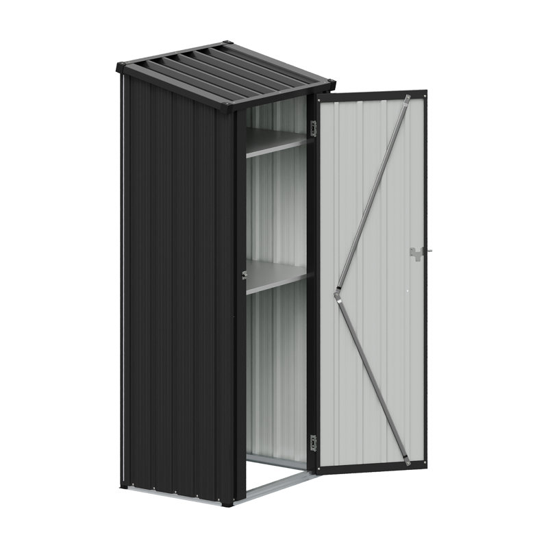 2.6X1.8FT Storage Cabinet Metal Garden Shed with Lockable Door