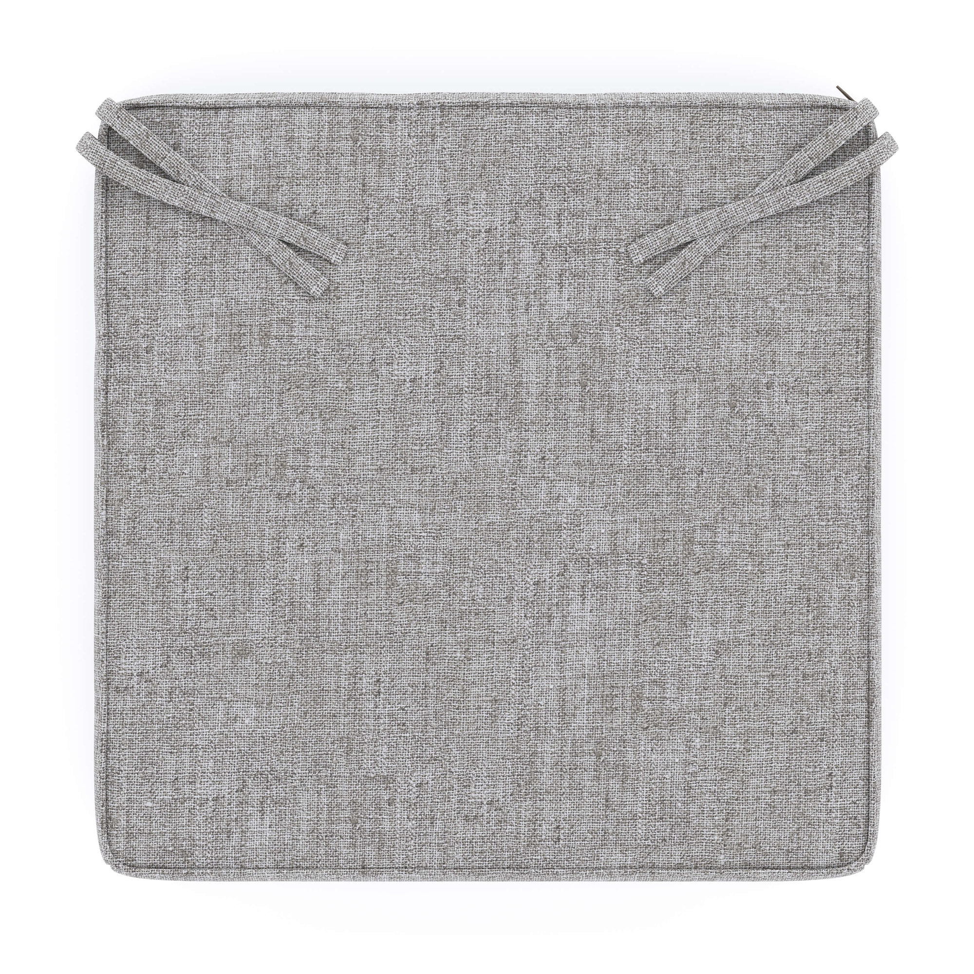 Sunbrella® Outdoor Dining Chair Seat Cushion, Canvas Granite Sunbrella® Canvas, 17" W x 17" D