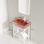 Meuble-lavabo 24 po avec lavabo en céramique et tablette de rangement en fer-110488725-110488727