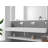 Pyramid 72" Wall Mounted Rectangular Solid Surface Bathroom Trough Sink in Matte Finish - White, With Faucet Holes-608558801-635912827