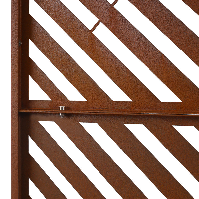 Écran d'intimité extérieur et intérieur, Rouge rouille