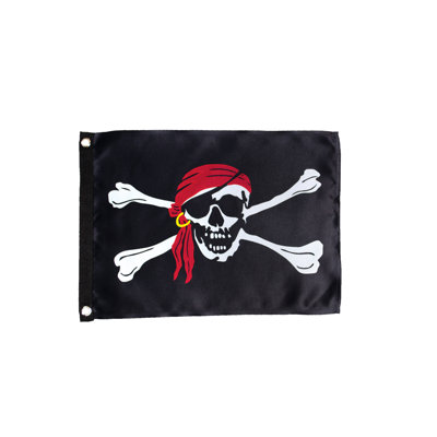Drapeau Jolly Roger Luster 12 x 18