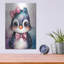 «Cute Penguin In Watercolor» par Momart, art mural en métal-1885647252