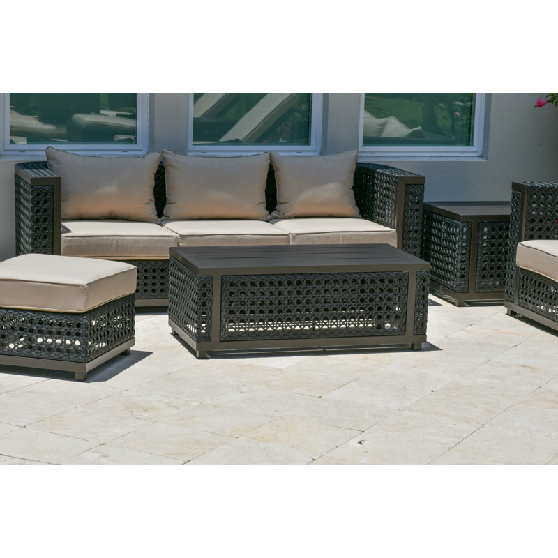 94.88'' Wide Rectangle Patio Sofa with Sunbrella® Cushions