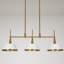 Suspension Nolia à 3 lumières, 87,6 cm (34,5 po) de largeur, à intensité variable, de forme conique linéaire.