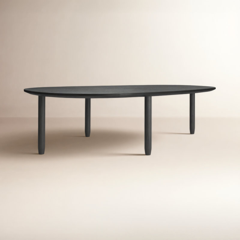 Swole Single Coffee Table, Black Ash