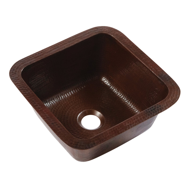 Pollock Copper 12" Single Bowl Undermount Kitchen Sink