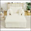 Chaise longue en velours côtelé surdimensionnée confortable avec repose-pieds pour une détente et un style ultimes