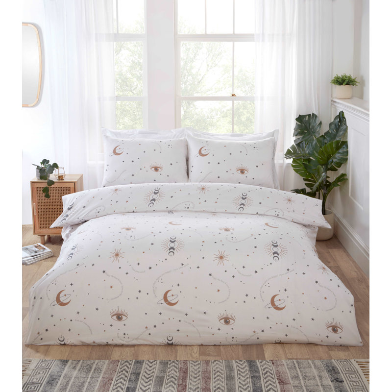 Chenisse Cotton Blend Abstract Duvet Cover with Pillowcases Included, Single Duvet Cover + 1 Standard Pillowcase