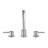 3-Hole Bathroom Faucet with 360° Swivel Spout, Ceramic Cartridge & Lead-Free Certifications - Adjustable Mounting, Dual Handle for Sink/Bathtub (CP/BN/B9/BG)-100409144