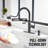 Clihome Pull Down Kitchen Faucet with Soap Dispenser-87820079