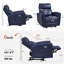 Petit fauteuil inclinable près du mur 17,9 po avec support lombaire et ports de charge USB et Type-C, similicuir-1055499587