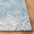 Leopoldo Geometric Handmade Tufted Wool Blue/Ivory Area Rug-1782691545