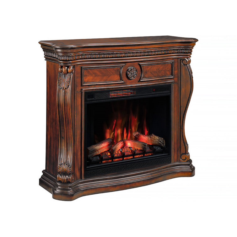 ClassicFlame Lexington 33-In Infrared Electric Fireplace with 55-In Mantel  Package in Empire Cherry - 1,000 SQ FT | Wayfair