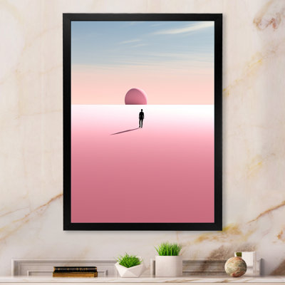 «Pink Minimalisme Solutide Expression» sur toile